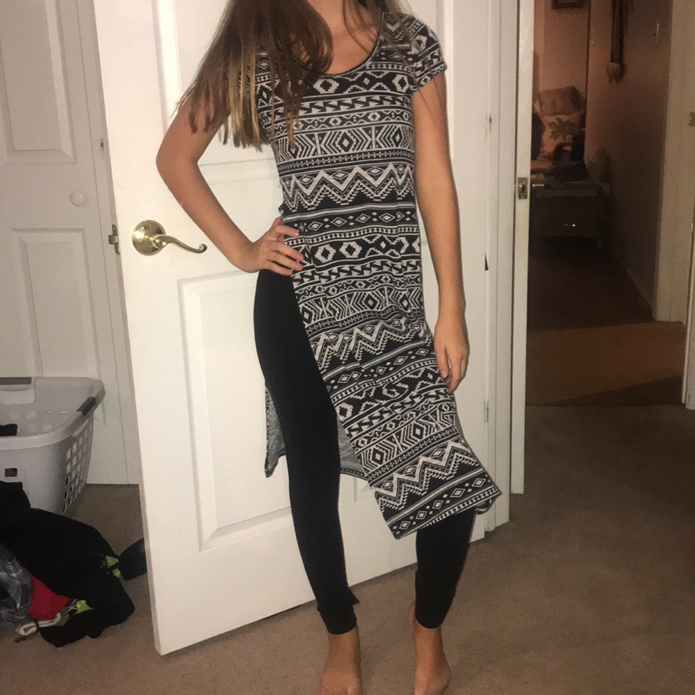 Sexy slit long top